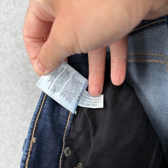 Express Womens Denim Perfect Ankle Skinny Jean Size 2 Dark Wash Center Seam NEW - Picture 10 of 15